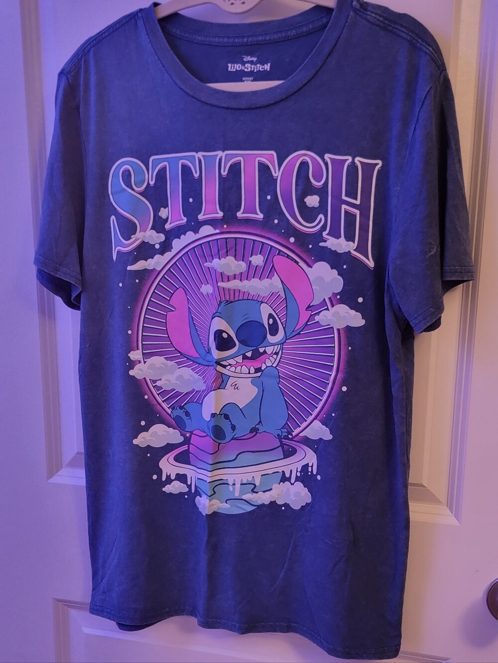 Blue Stitch Graphic T Size M